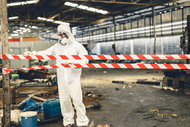 Professional Biohazard technician working in Riverside, IA